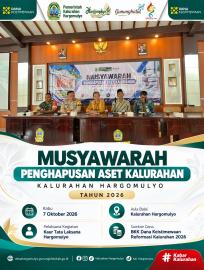PEMKAL HARGOMULYO GELAR MUSYAWARAH PENGHAPUSAN ASET KALURAHAN 